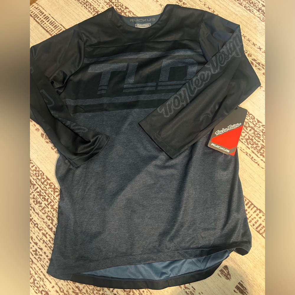 NWT Troy Lee Designs 3/4 sleeve ruckus riding jersey navy size medium